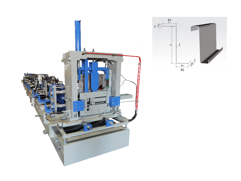 Machine de formage de rouleaux de pannes Z